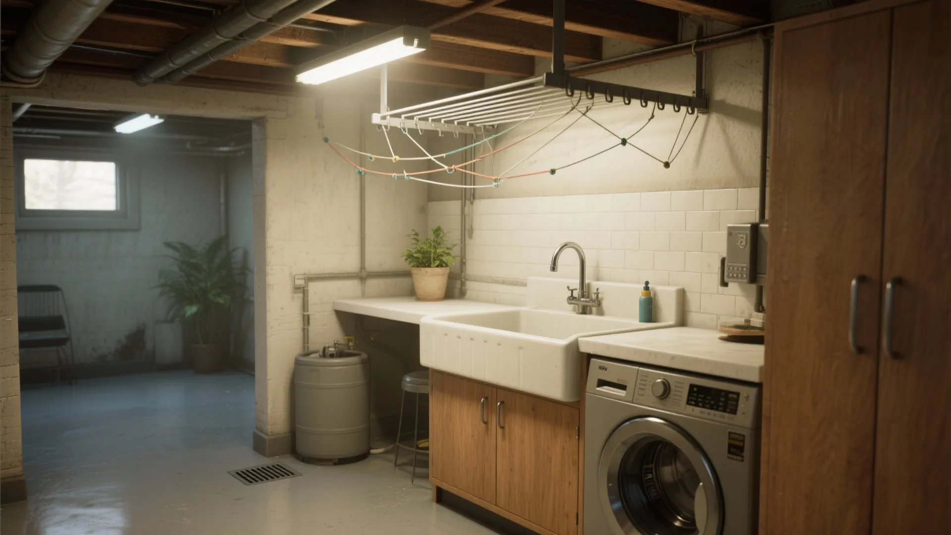 5. Add a utility sink + drying solutions