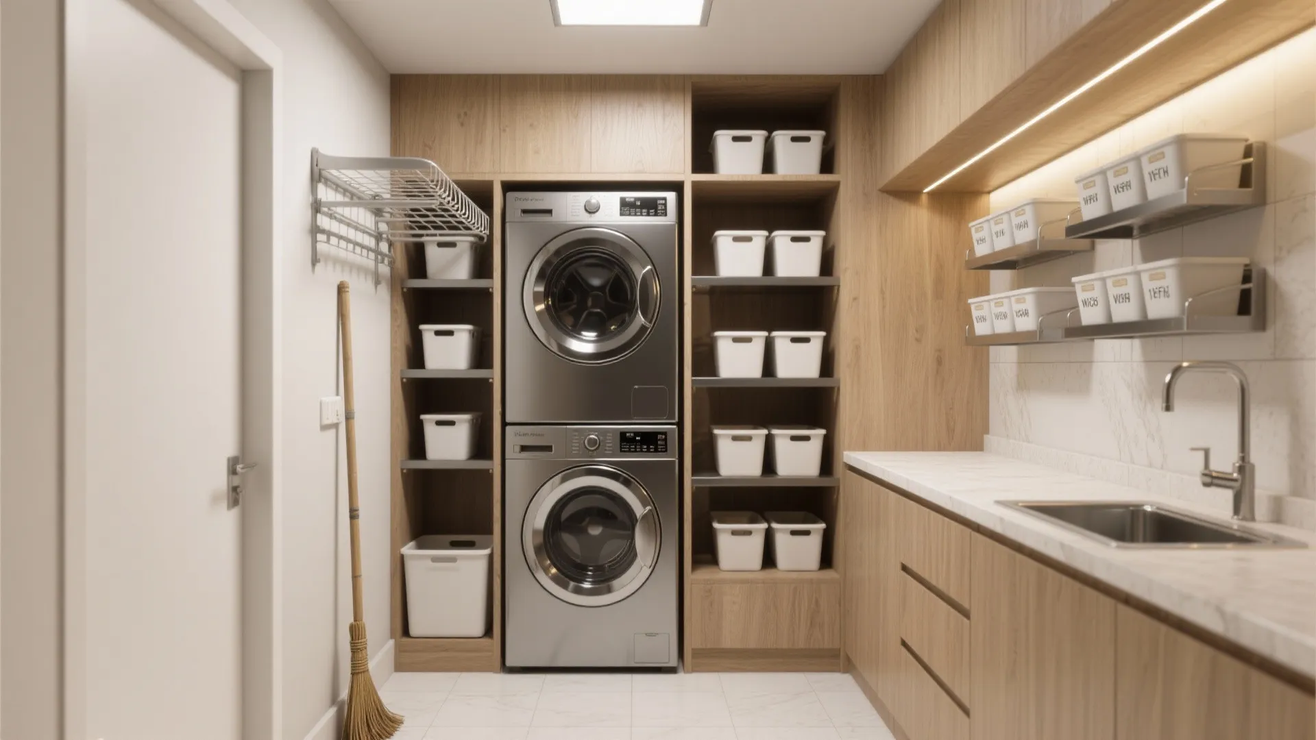 Smart storage walls and utility optimization