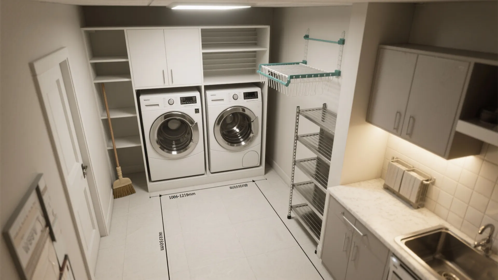 Smart storage walls and utility optimization