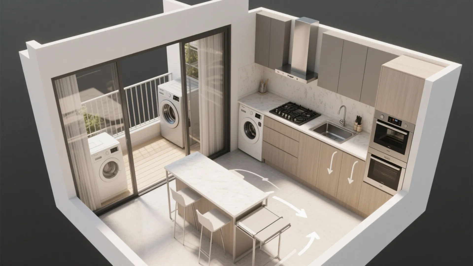 Utility Balcony Integration Without the Clutter