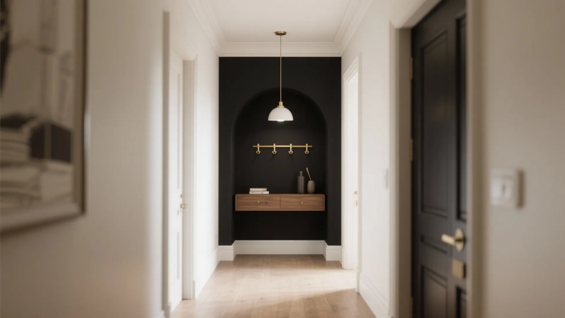 4. Use Matte Black for Utility and Transition Zones