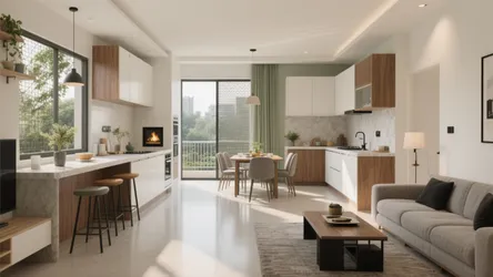 3 BHK Flat in Uttam Nagar: 5 Smart Design Ideas