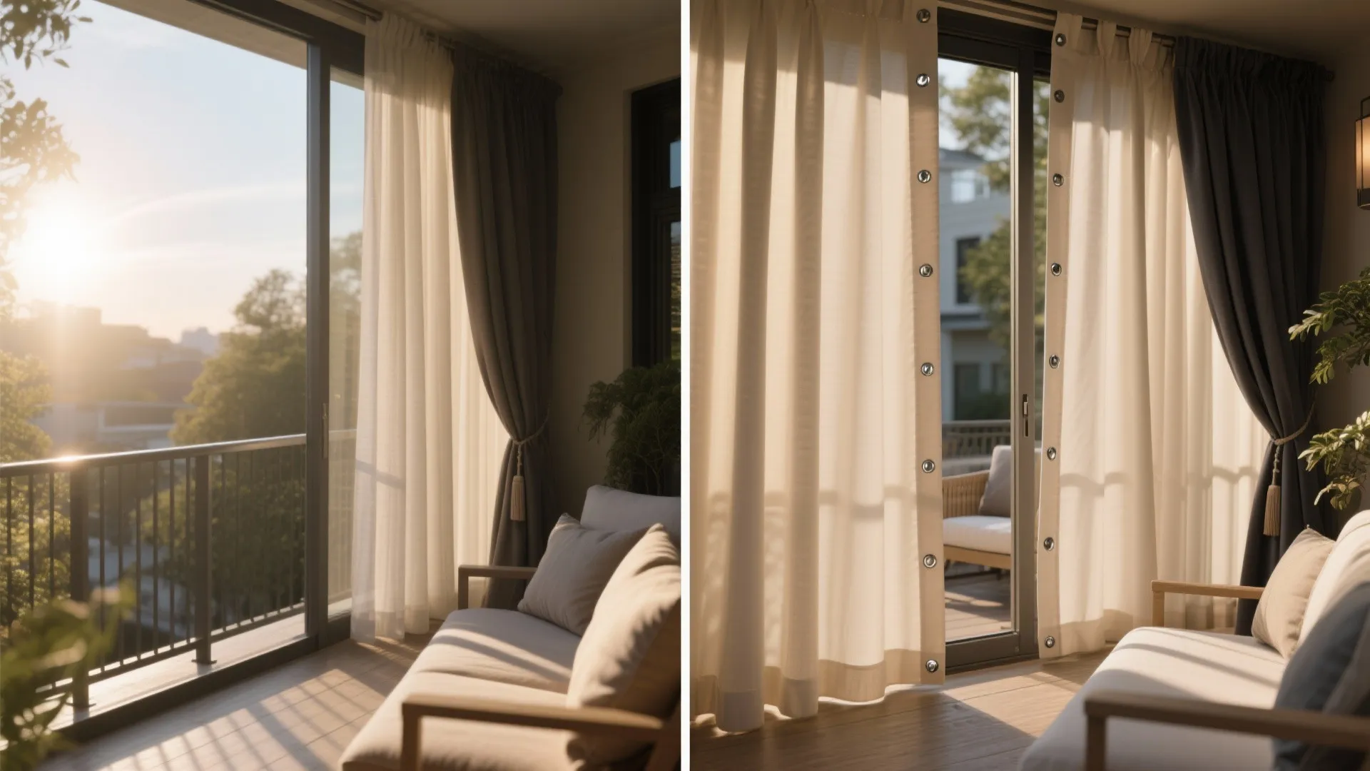 4) Weatherproof + UV-Resistant Drapes for Harsh Sun