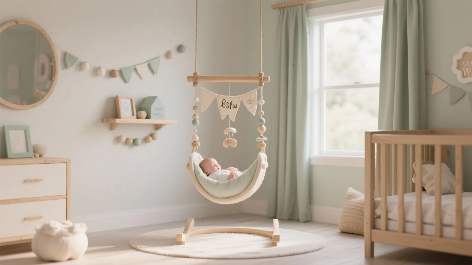 Meaningful Accents: Handcrafted Mobiles, Name Banners, and Keepsake Shelves