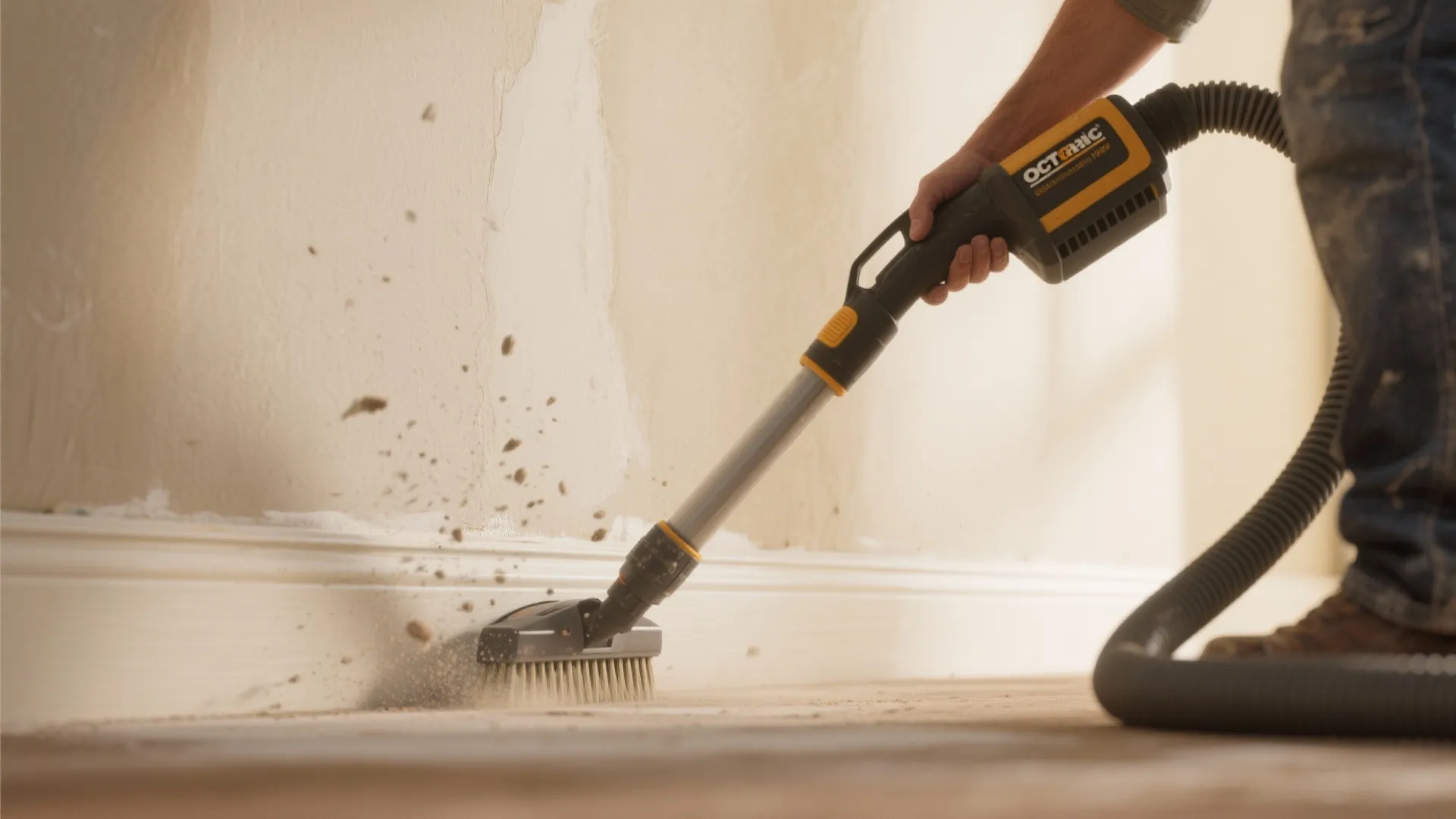 1. Start with a light dusting and vacuum