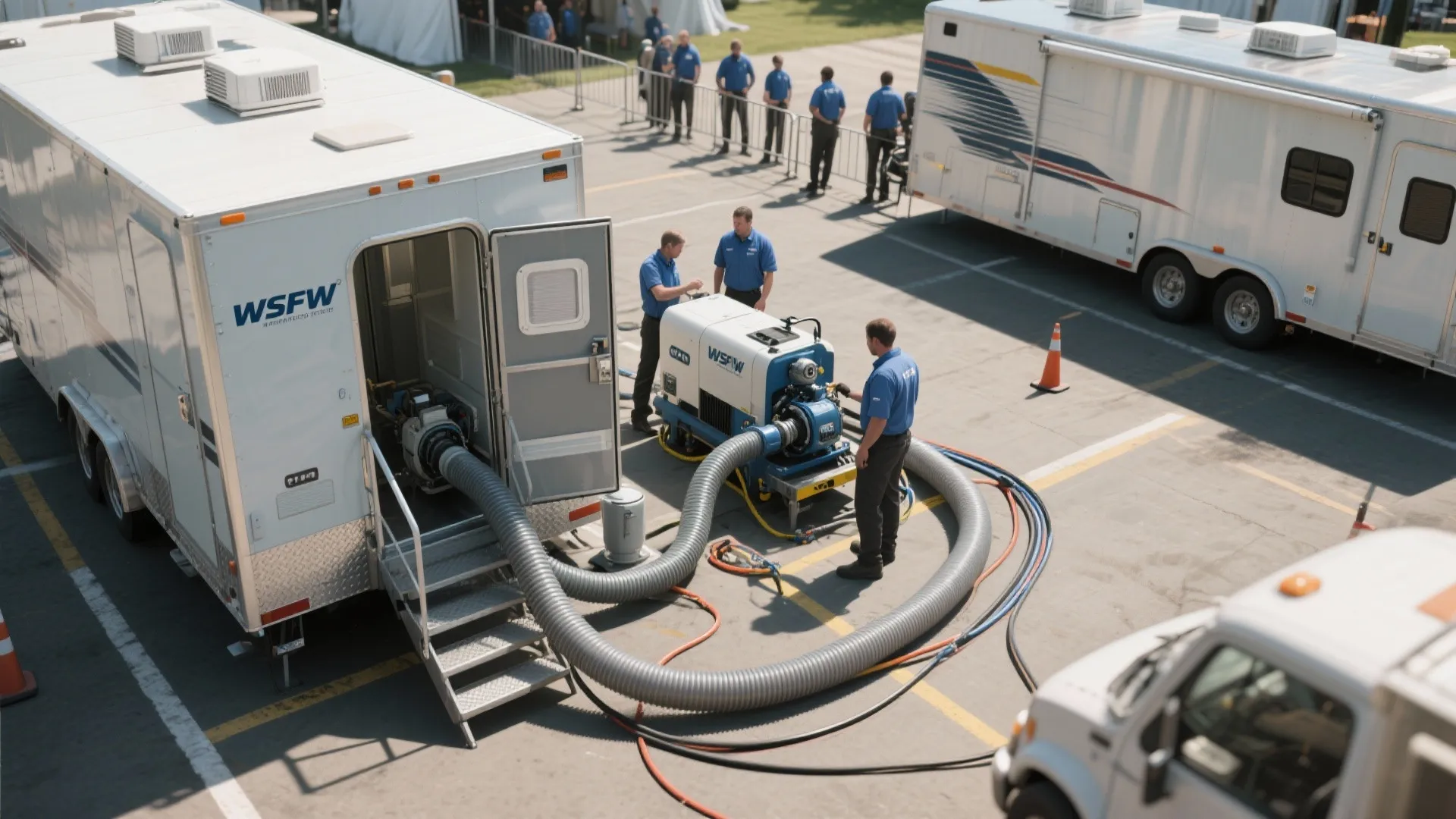 2. On-site vacuum pump systems for faster turnover