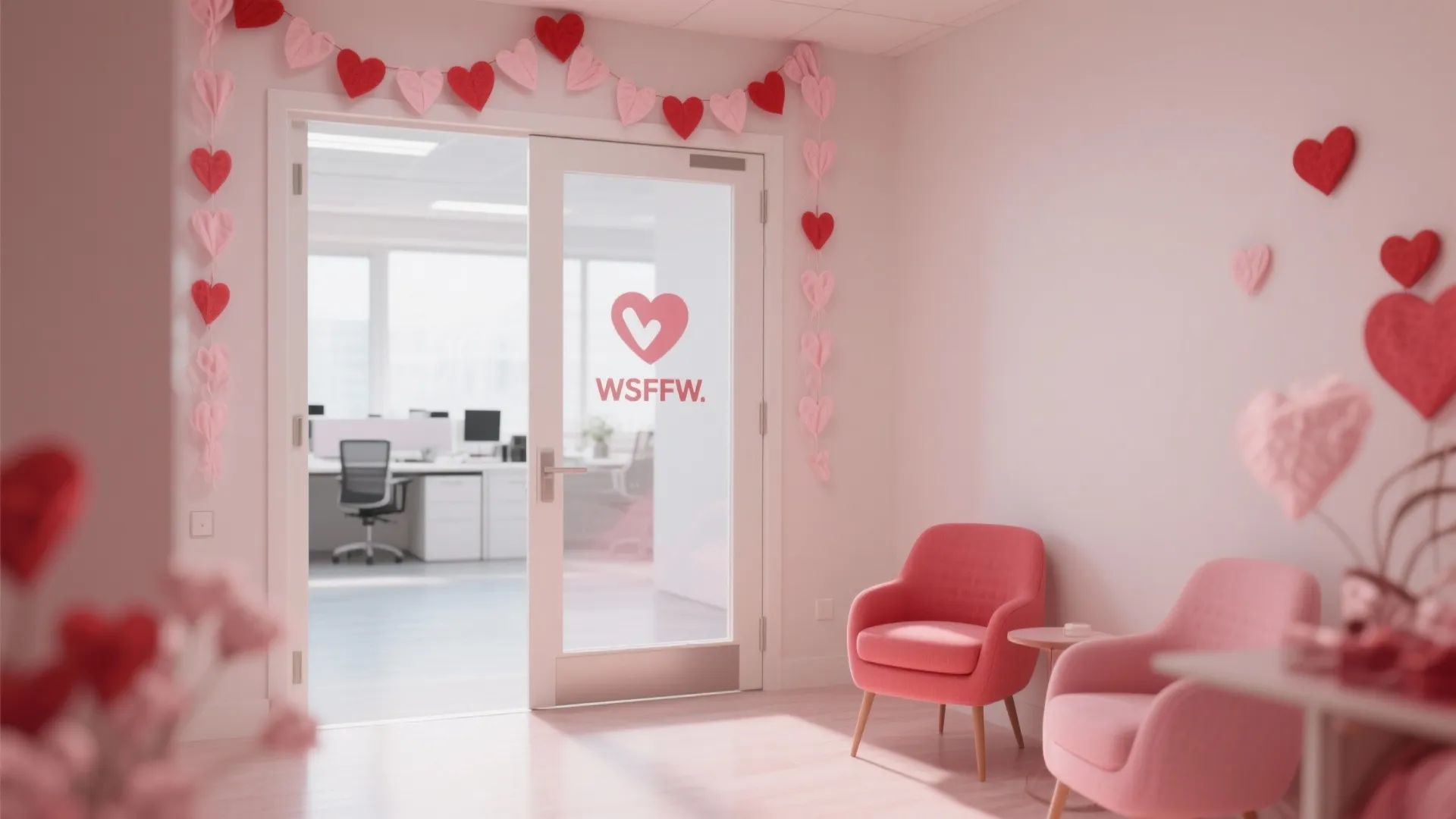 5. Valentine’s Garland Above Entryways