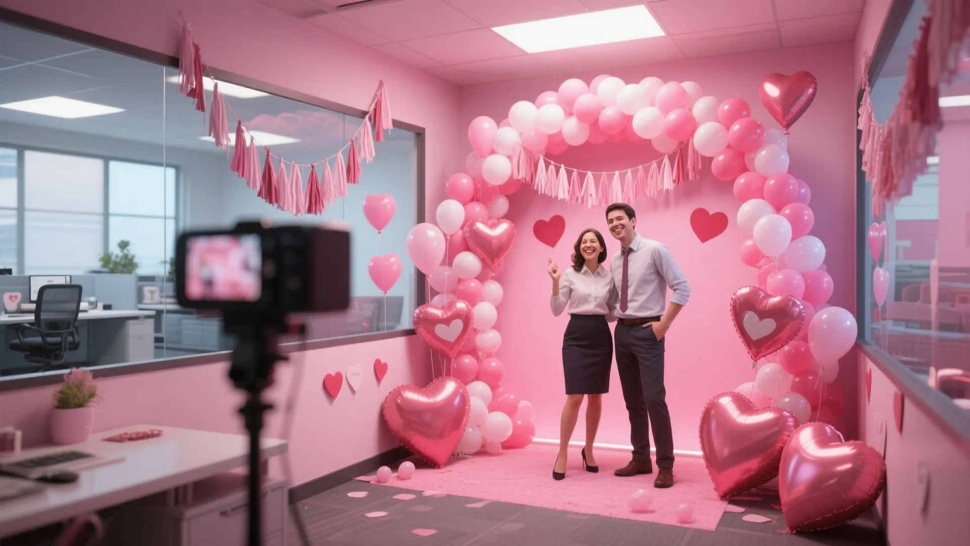 8. Mini Valentine’s Photo Booth