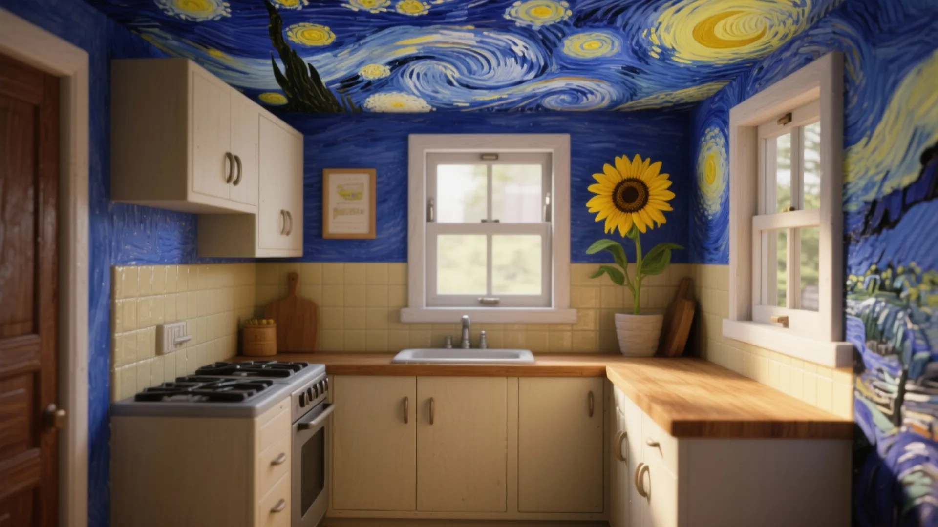 Van Gogh House Painting — 5 Inspiration Ideas: Bring Starry Night energy to small spaces with painterly tricks, textures, and practical layouts