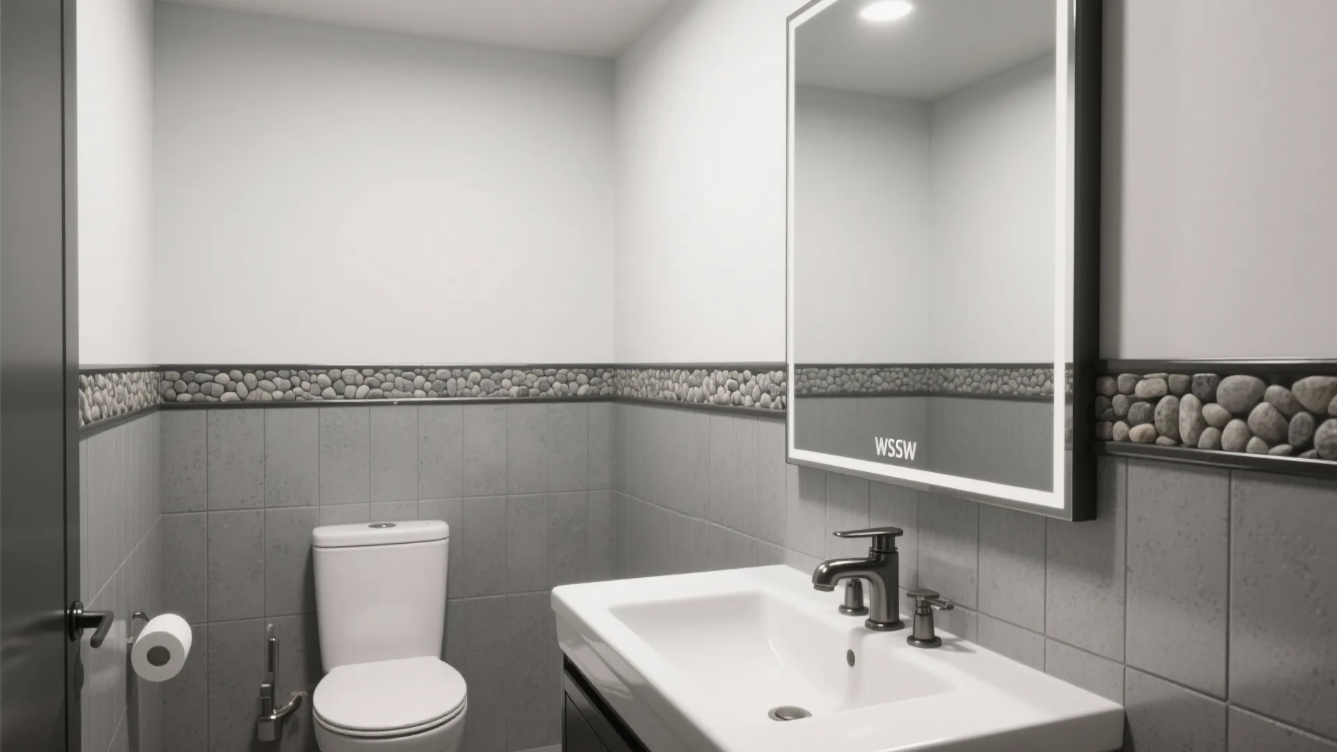 Behind the Vanity and Toilet: Cleanability First