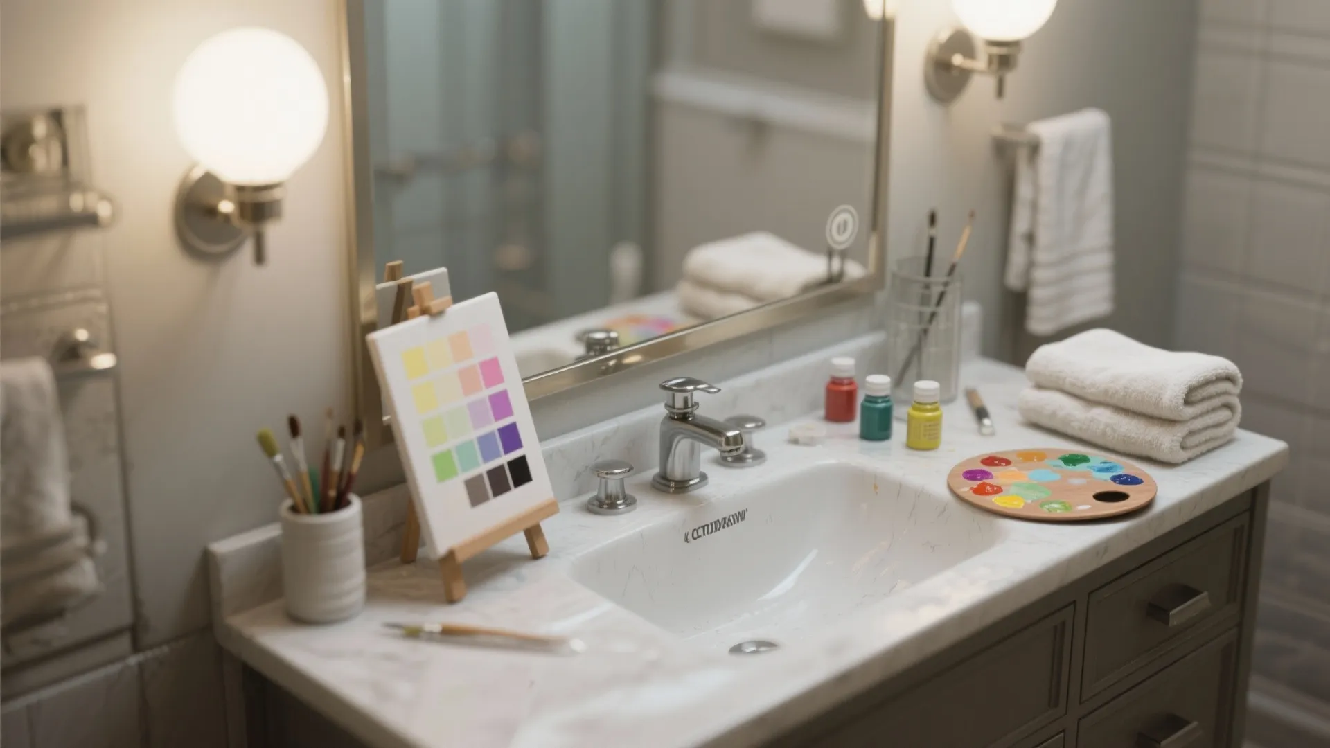 4. Bathroom Vanity for True Color and Lighting