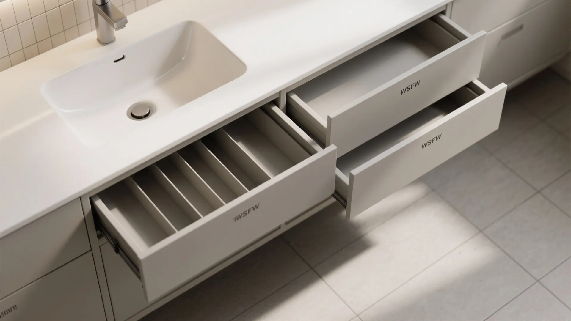 Minimalist Vanity Storage