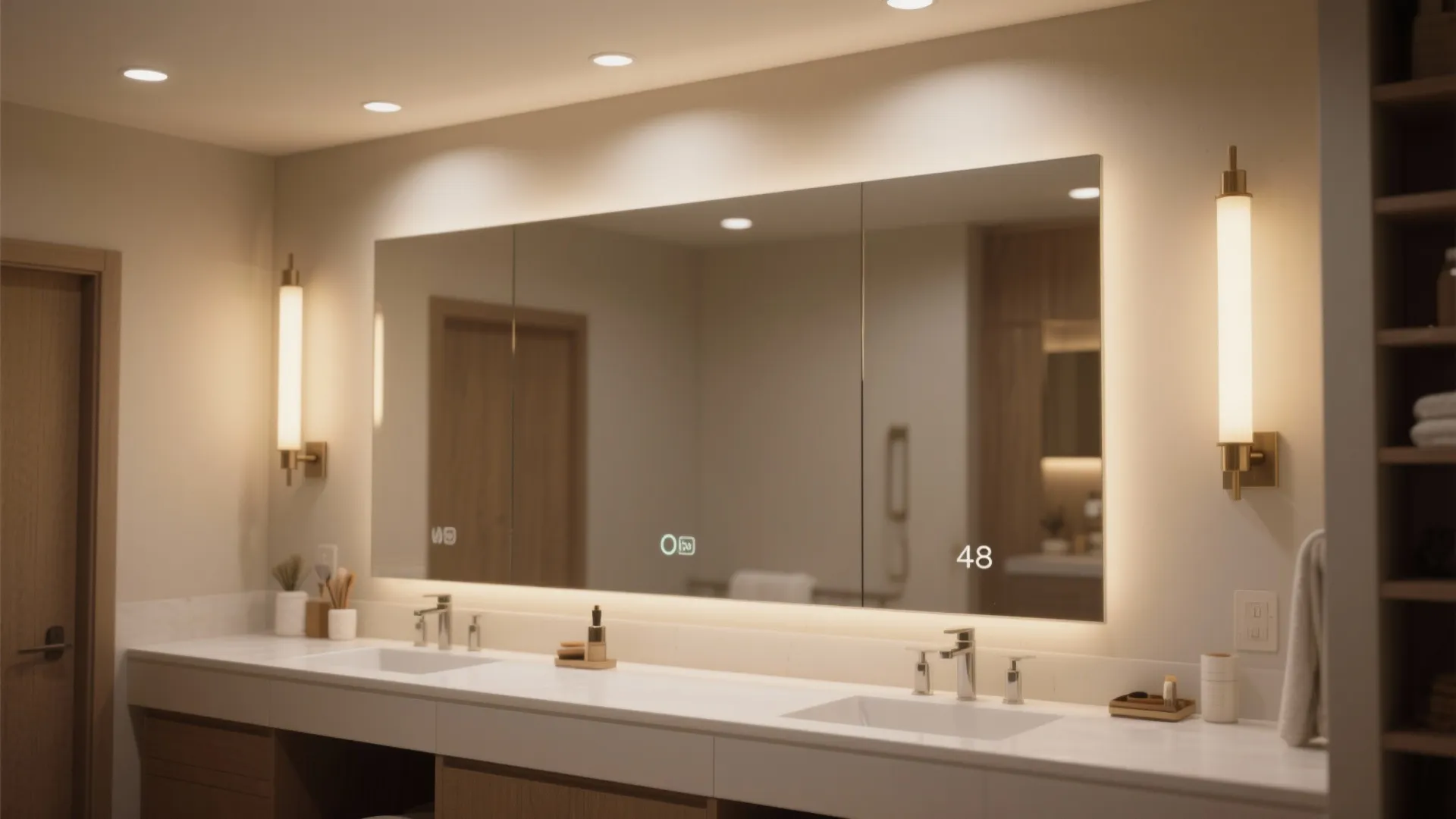 5. Optimize lighting layers around the vanity
