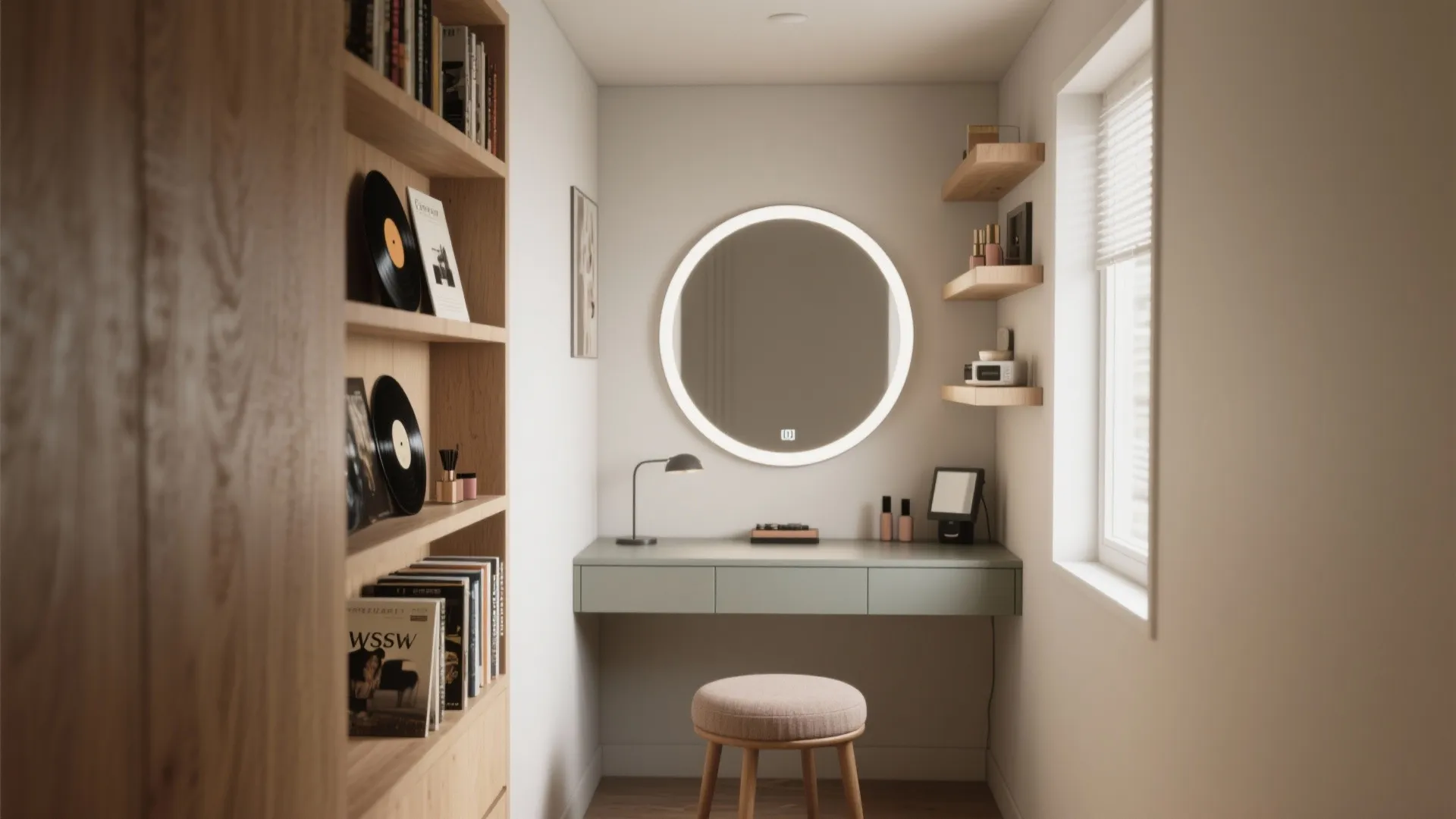 4. Vanity + Listening Nook