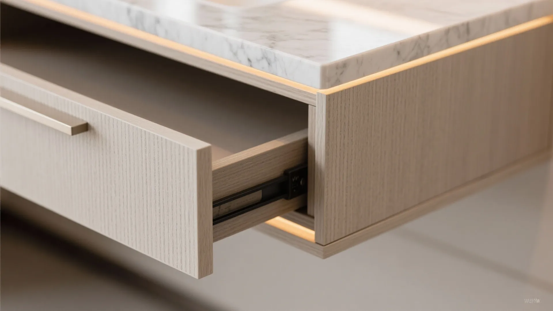 Hotel-Style Vanity Niche with Pocket Door