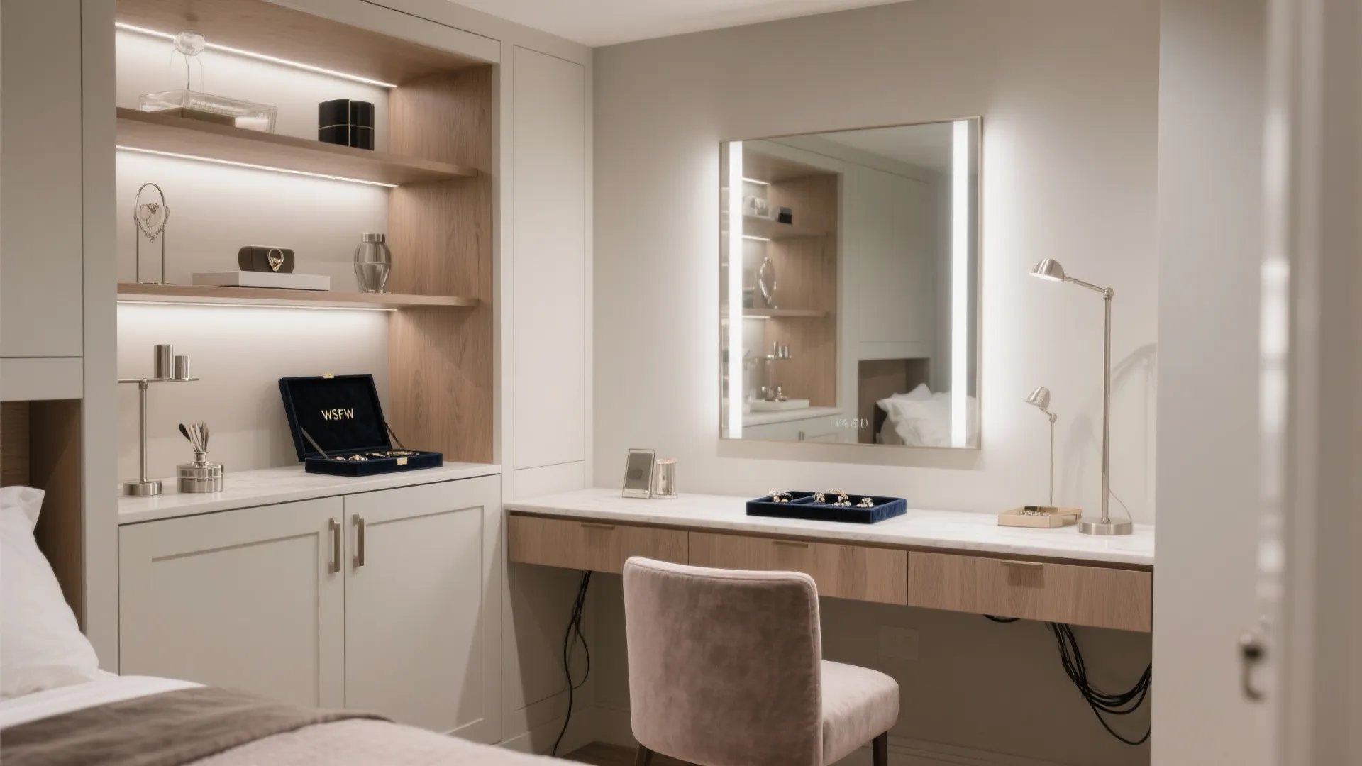 Boutique Dressing Room + Vanity/Home-Office Combo