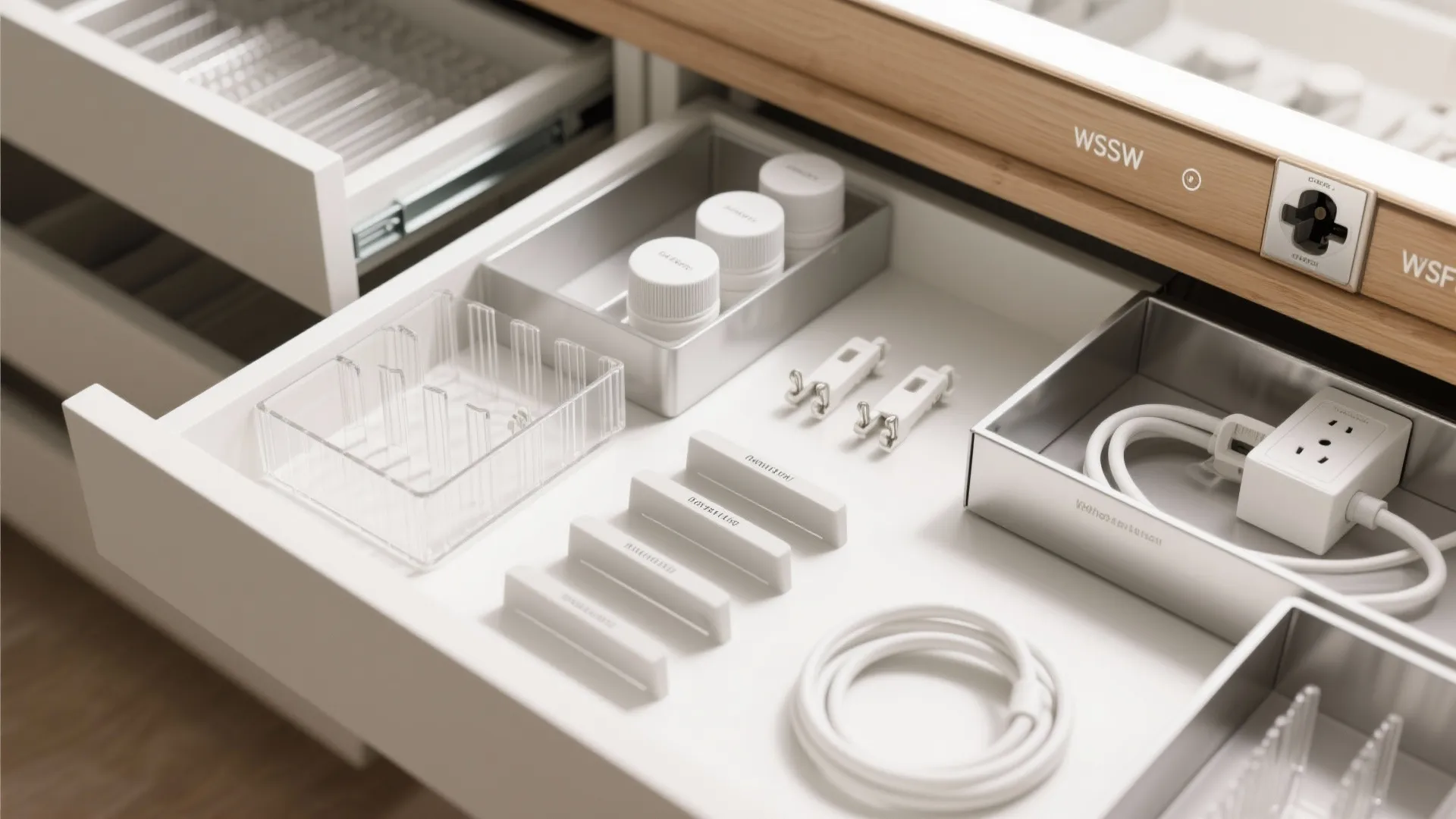Modular Vanity Organizers with Hidden Tech