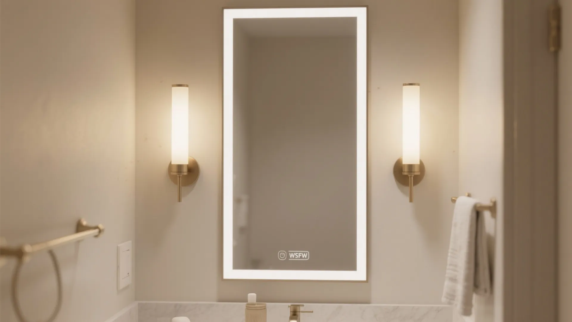 Bathroom vanity sconces for even faces