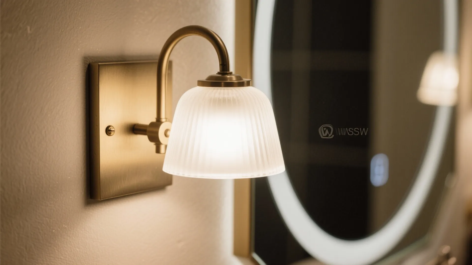 Bathroom vanity sconces for even faces