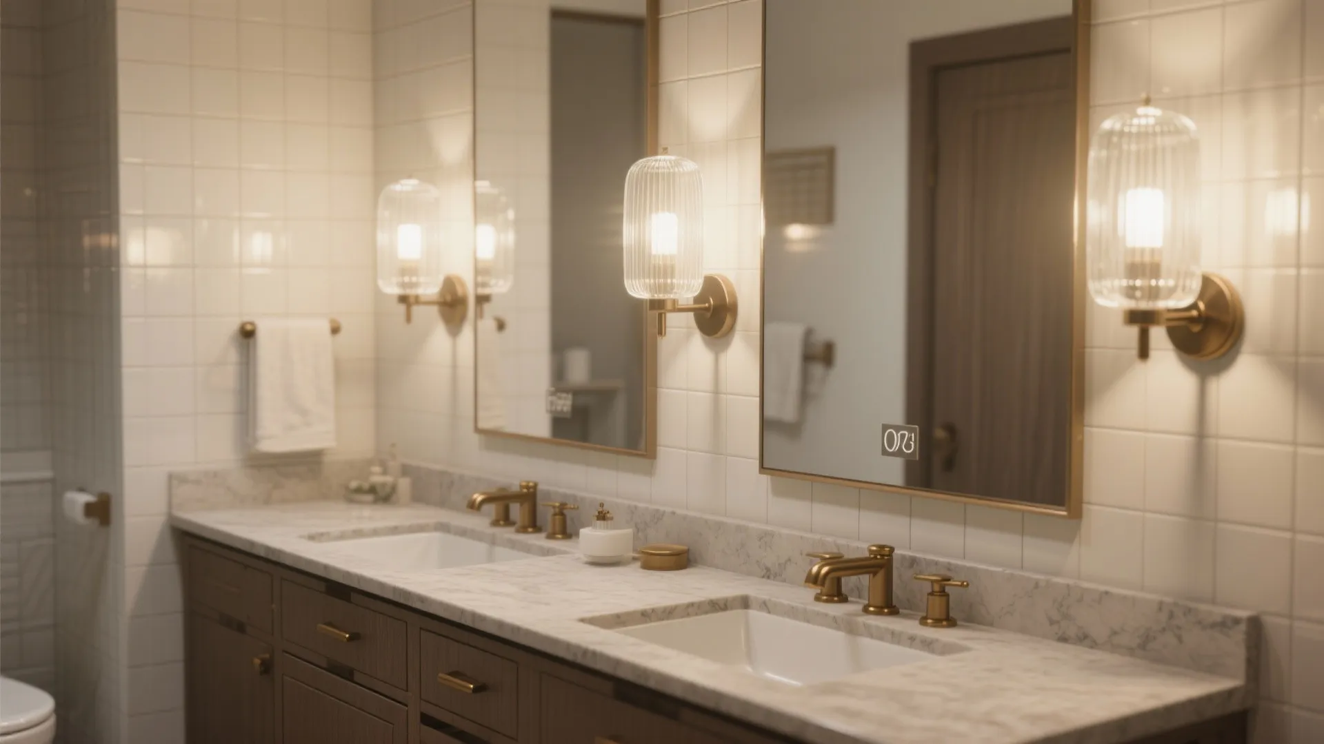 3. Bathroom Vanity Sconces for Flattering, Even Light