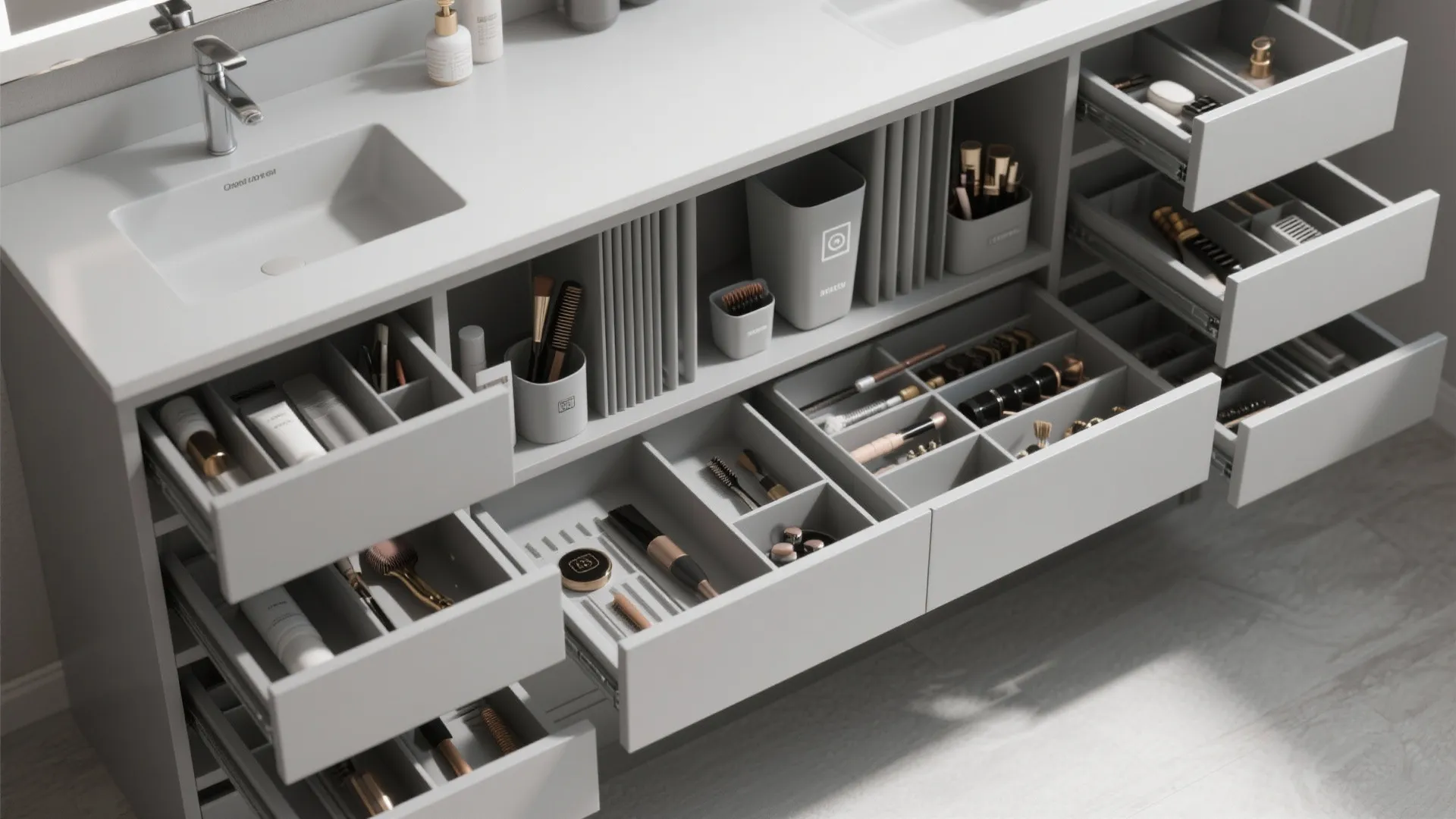 4. Smart storage inside a compact 30-inch cabinet