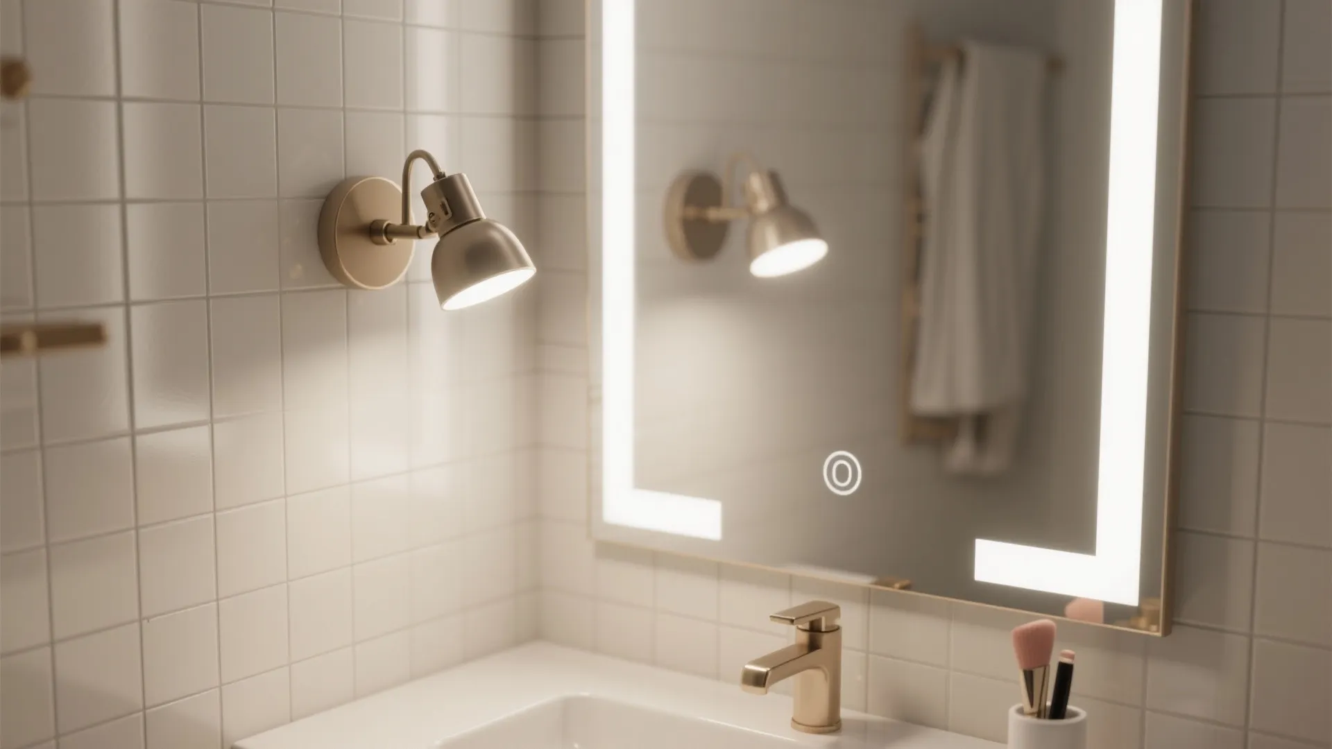 4. Adjustable vanity lighting