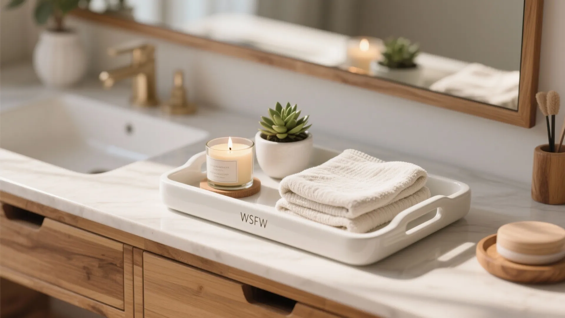 3. Vanity Tray for Decorative Touches