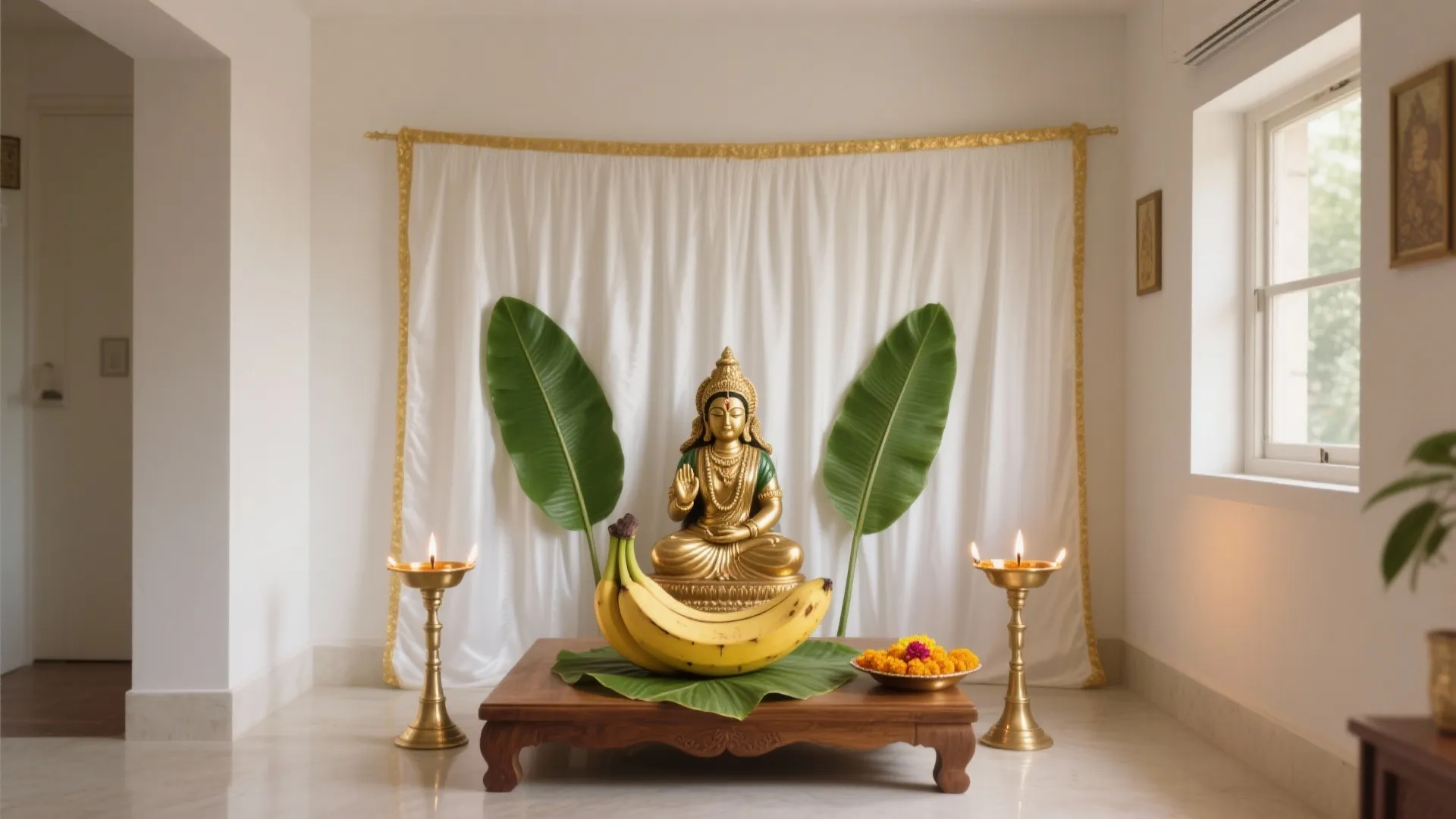 Varalakshmi Pooja Decoration Photos: 5 Designer Ideas: Small-space Varalakshmi Pooja styling ideas from a senior interior designer—practical, photo-friendly, and grounded in real projects