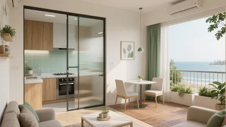 1 BHK Flat in Navi Mumbai Vashi: 5 Smart Design Ideas