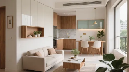 1 BHK flat Vashi: 5 Smart Design Ideas