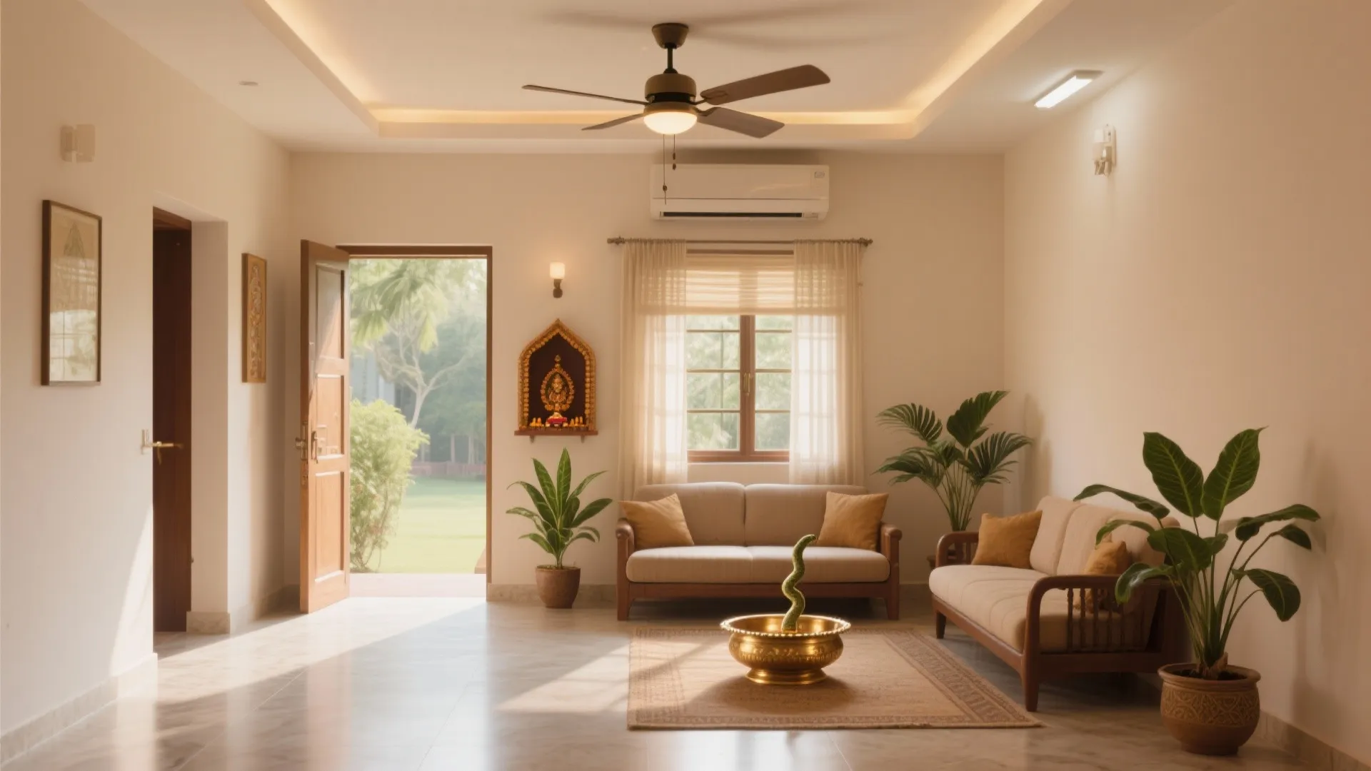 Vastu-friendly flow, fresh air, and green touches