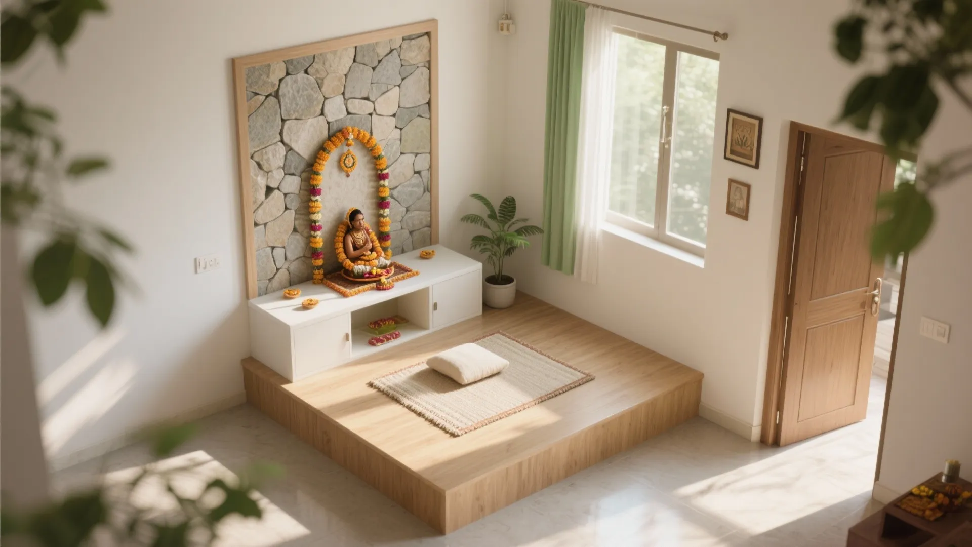 Vastu-Friendly Pooja Layout in Small Apartments