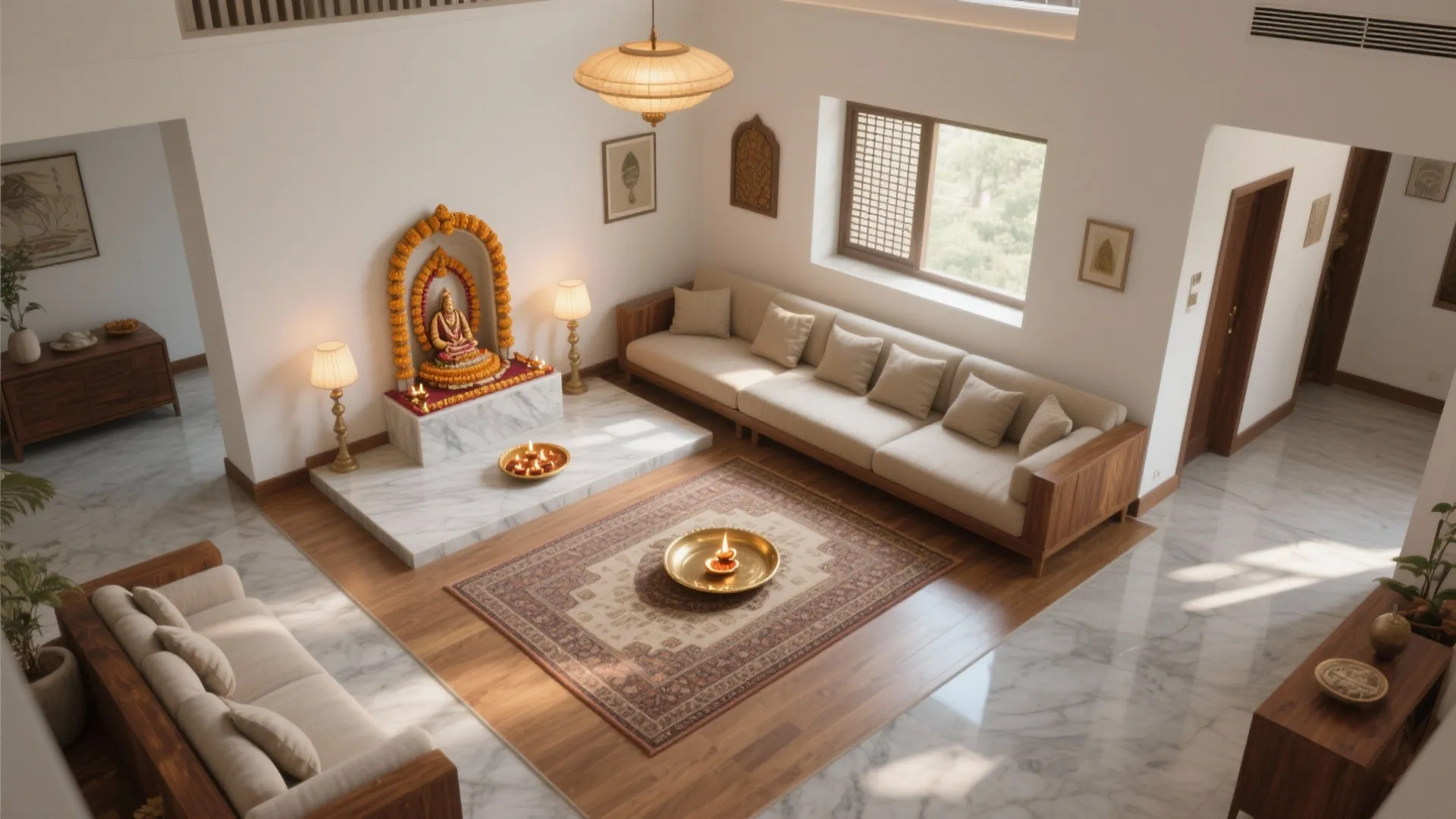 Vastu-friendly placement and smart zoning
