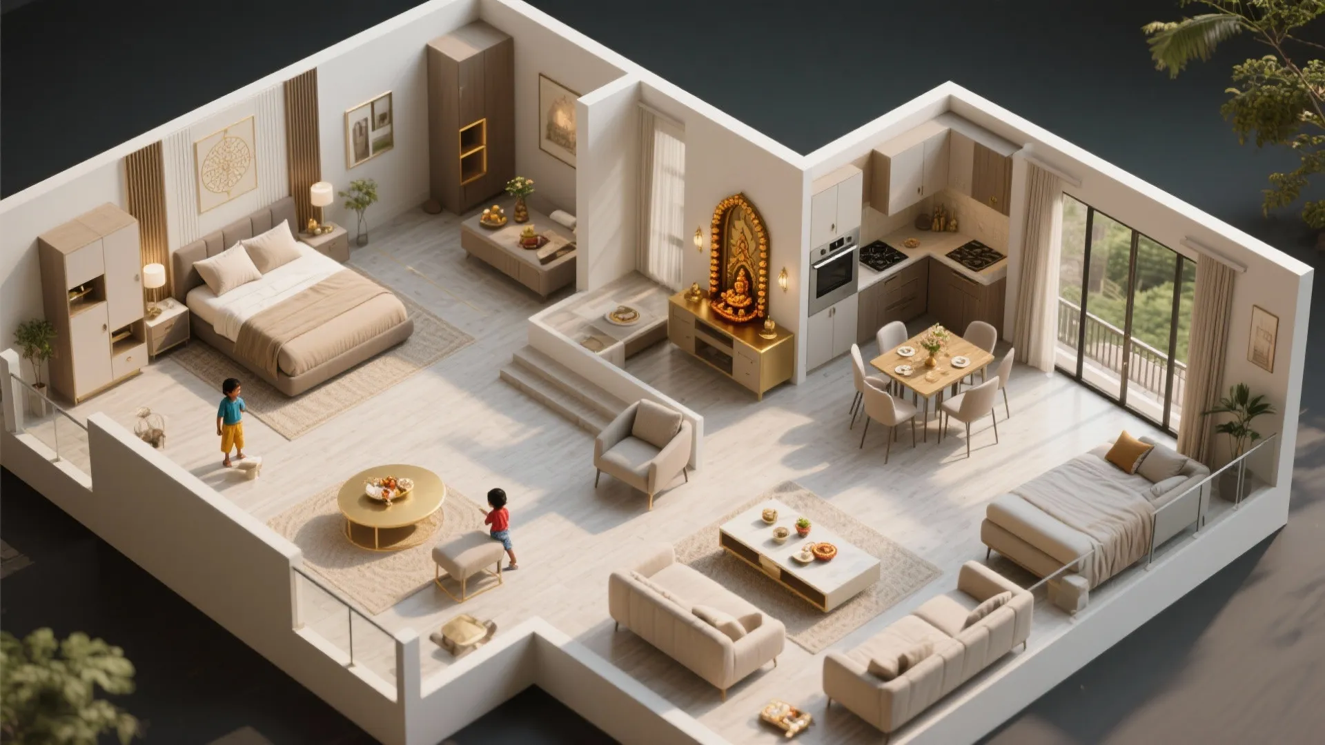 2) Vastu-aware zoning that still feels modern