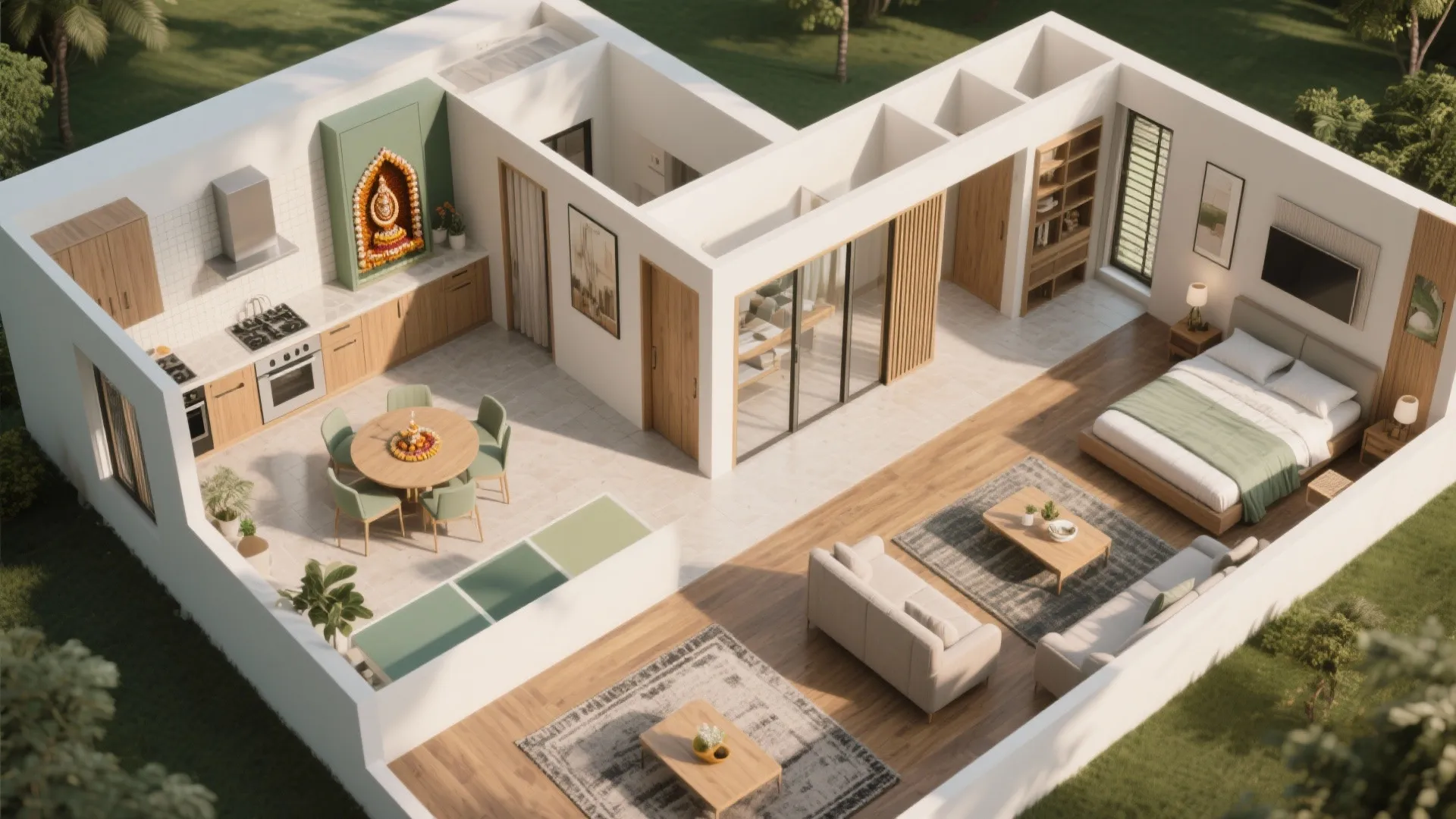 Vastu-Sensitive Zoning, Modern Flow