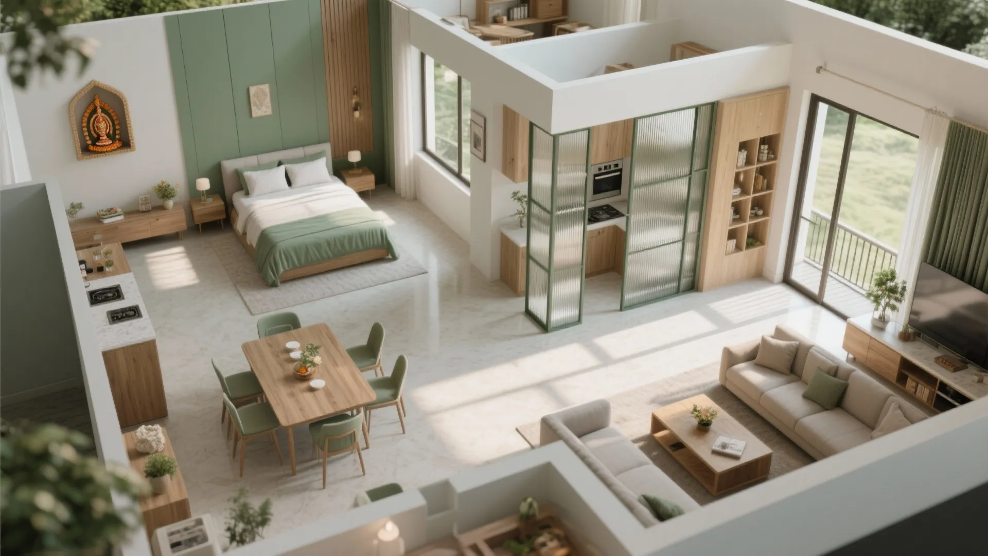 Flexible zoning that respects Vastu (without boxing you in)