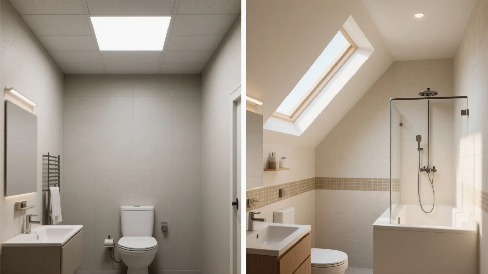 Vaulted or Sloped Ceilings to Expand Volume