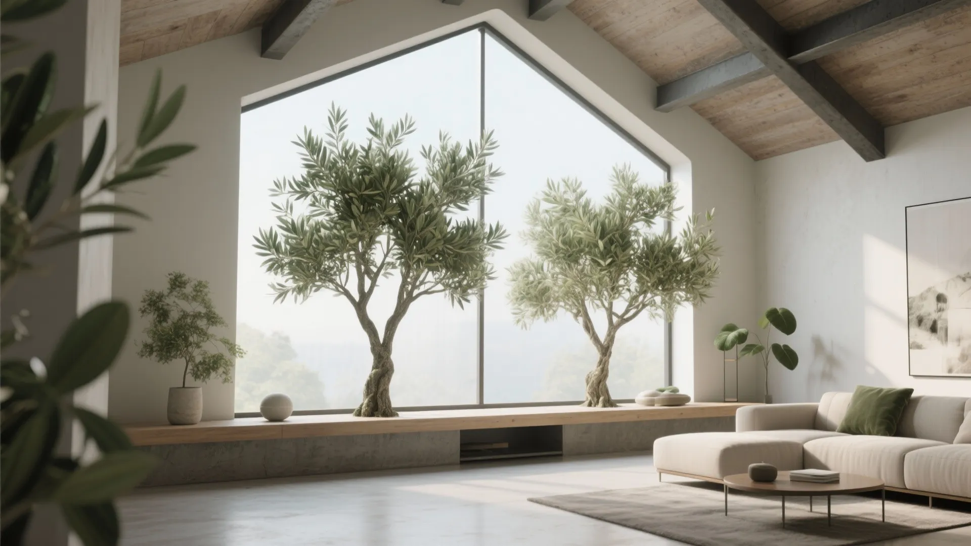 1. Greenery That Draws the Eye Up