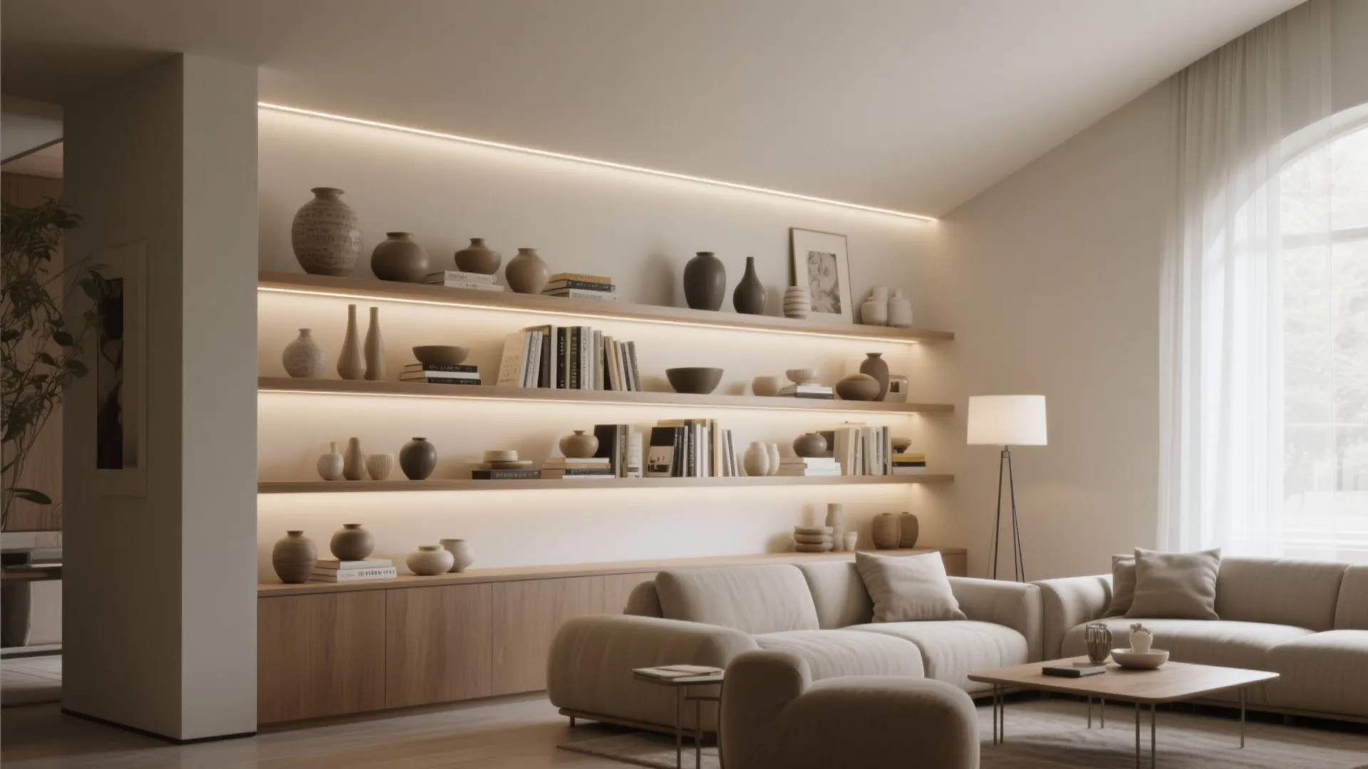 3. Built-in Display Shelving