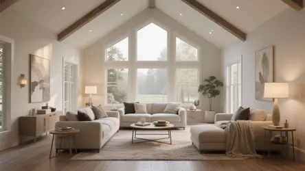 10 Design Ideas for a 16 x 16 Living Room with Vaulted Ceiling