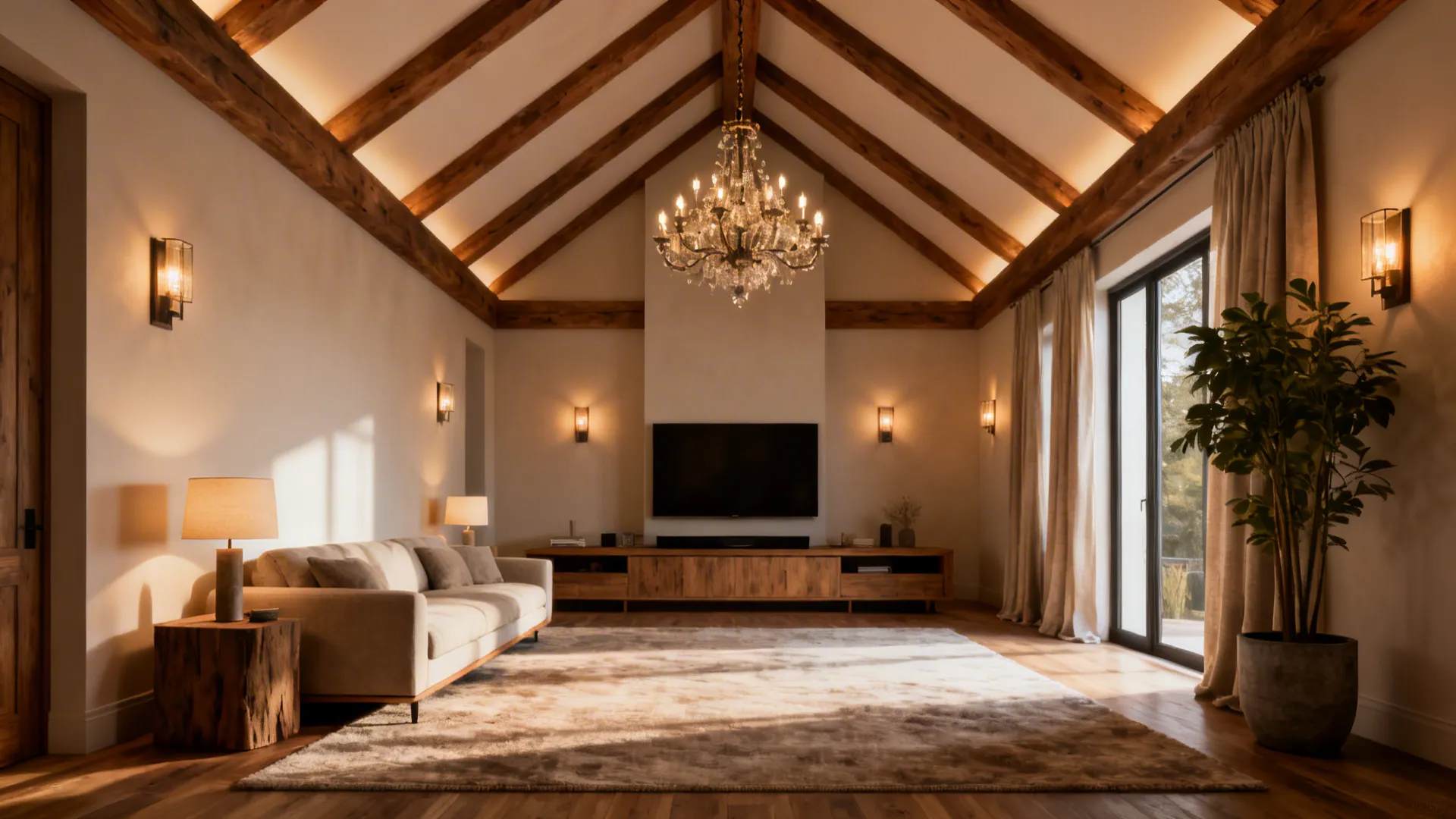 5 Vaulted Ceiling Decorating Ideas for Living Rooms