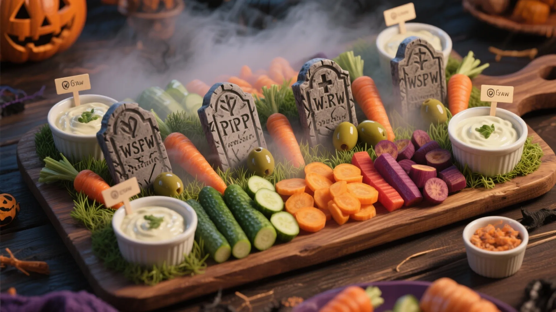 3. Veggie Graveyard Platter — healthy, Instagrammable