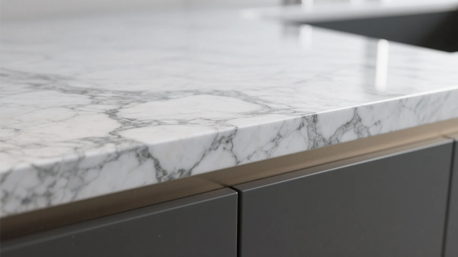 4. Veined grey quartz for timeless elegance