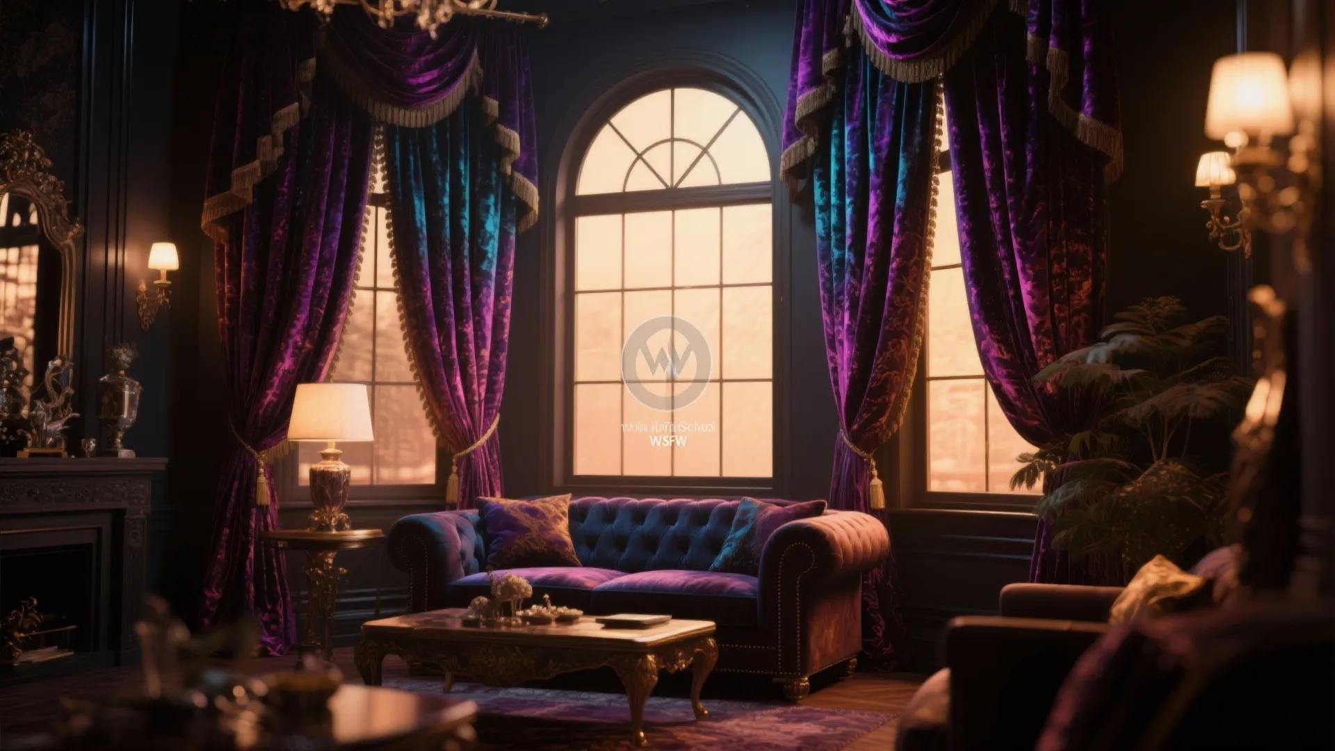 8. Velvet Drapes for Luxe Drama