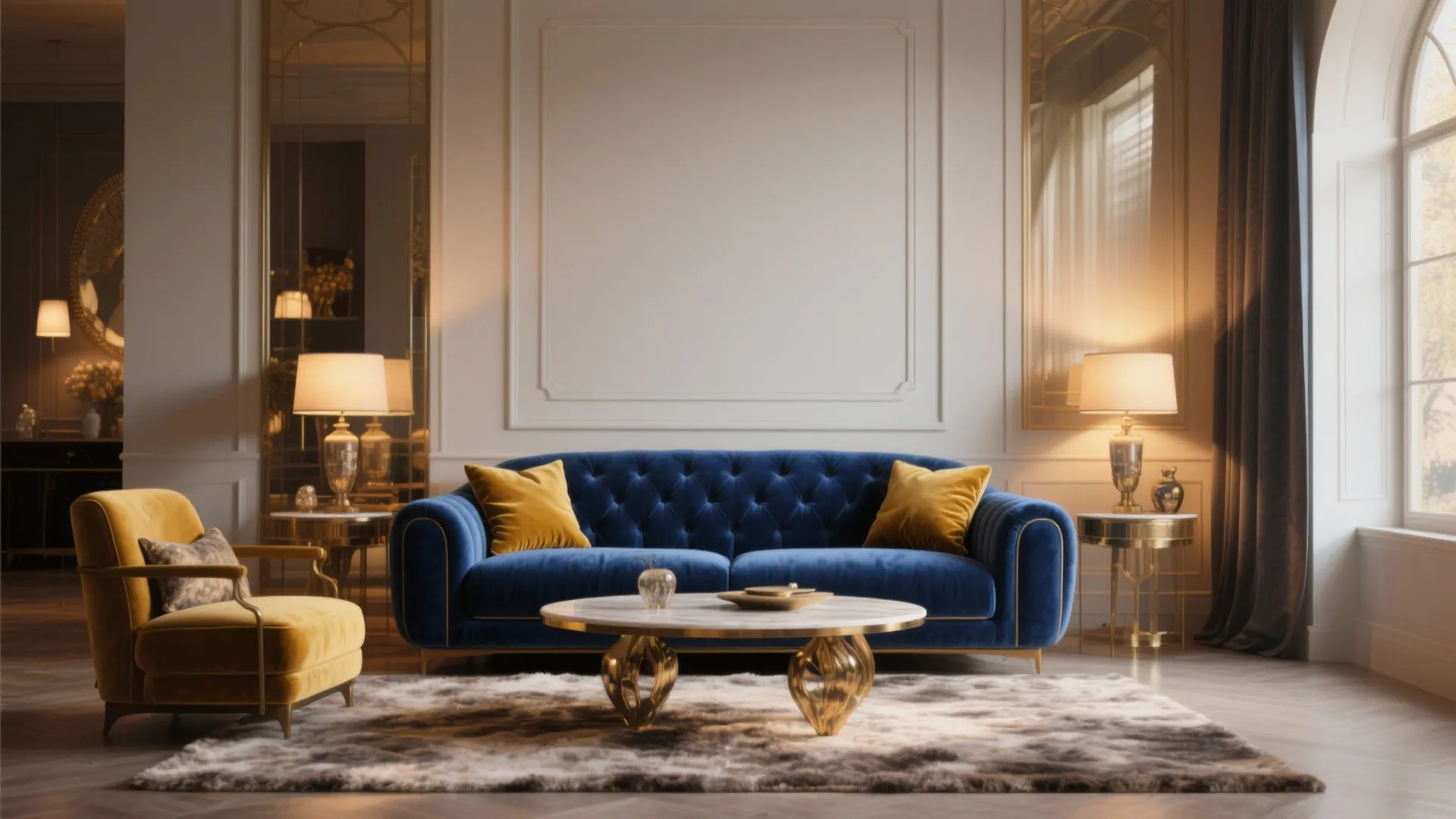 7. Luxurious Velvet Accents