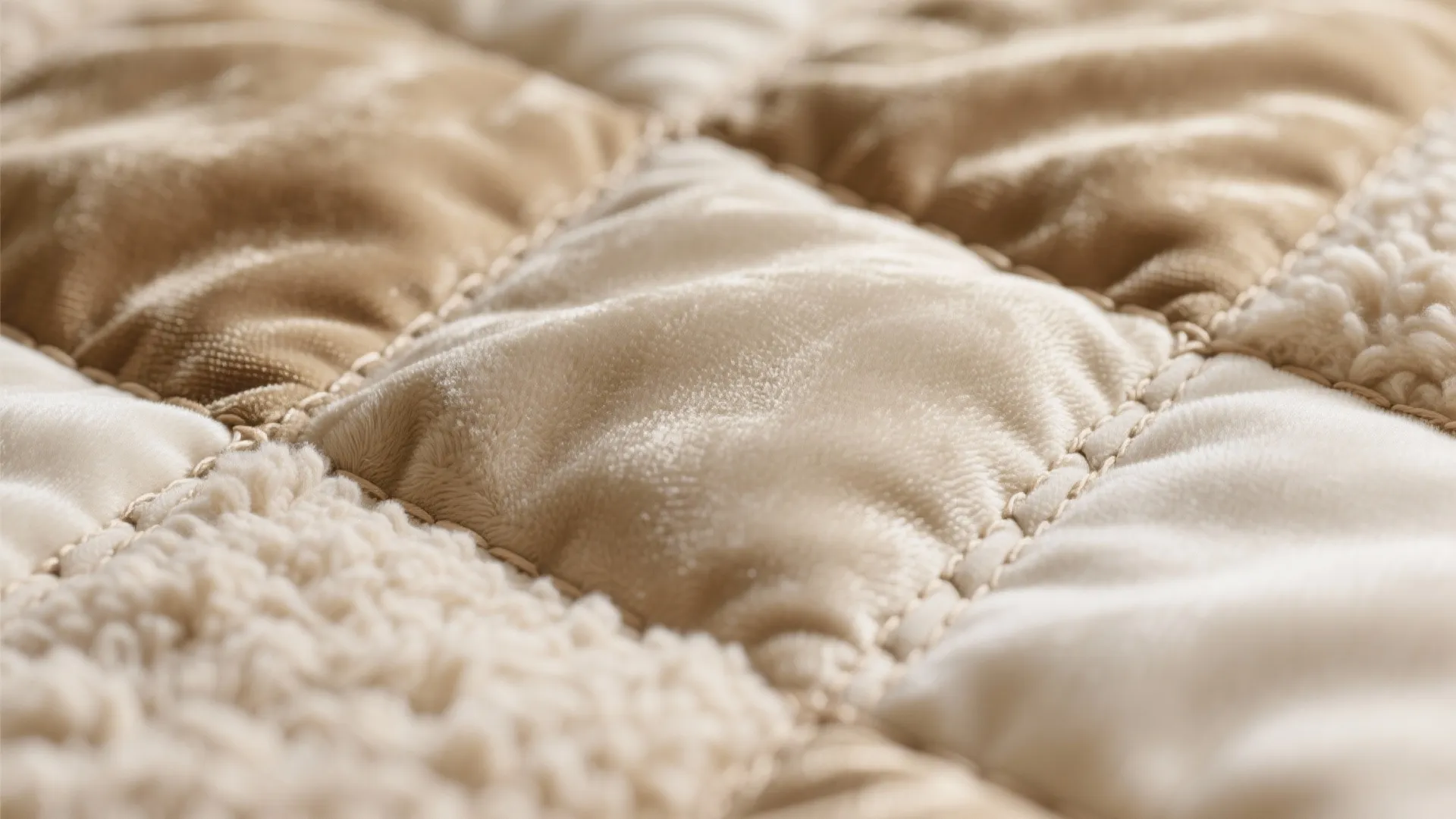 Patchwork headboard wall