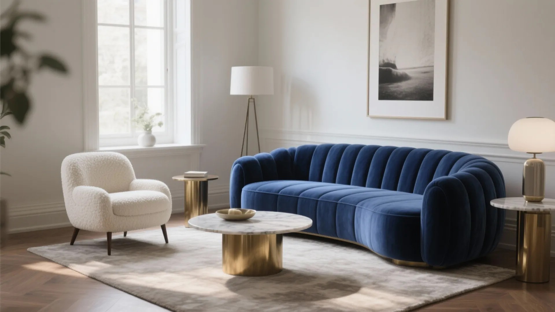 Velvet or Bouclé with a Sculptural Silhouette