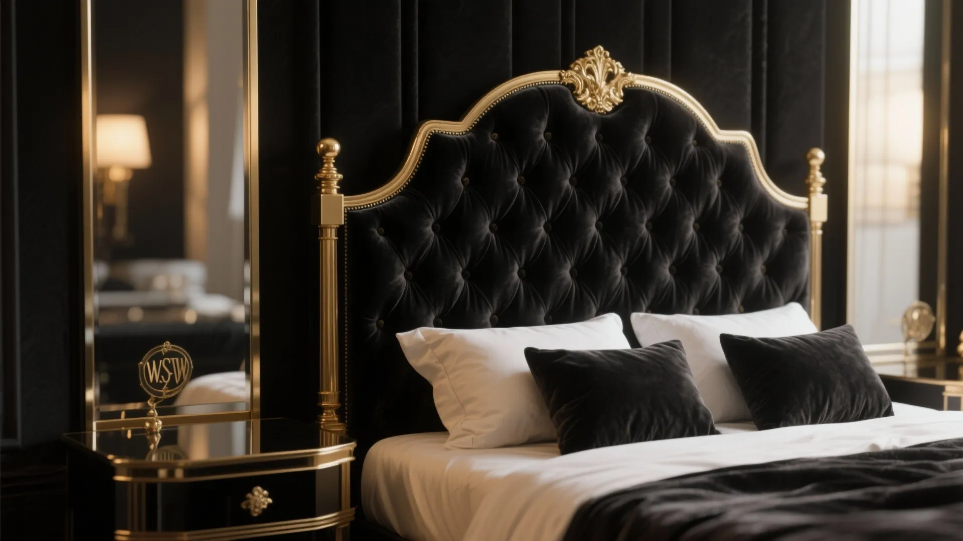 3. Luxe Layering: Velvet, Brass, and Black