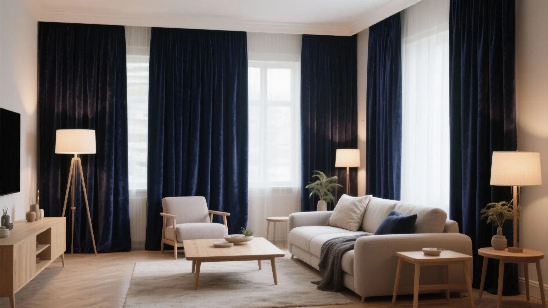 4. Velvet Curtains for a Luxe Feel