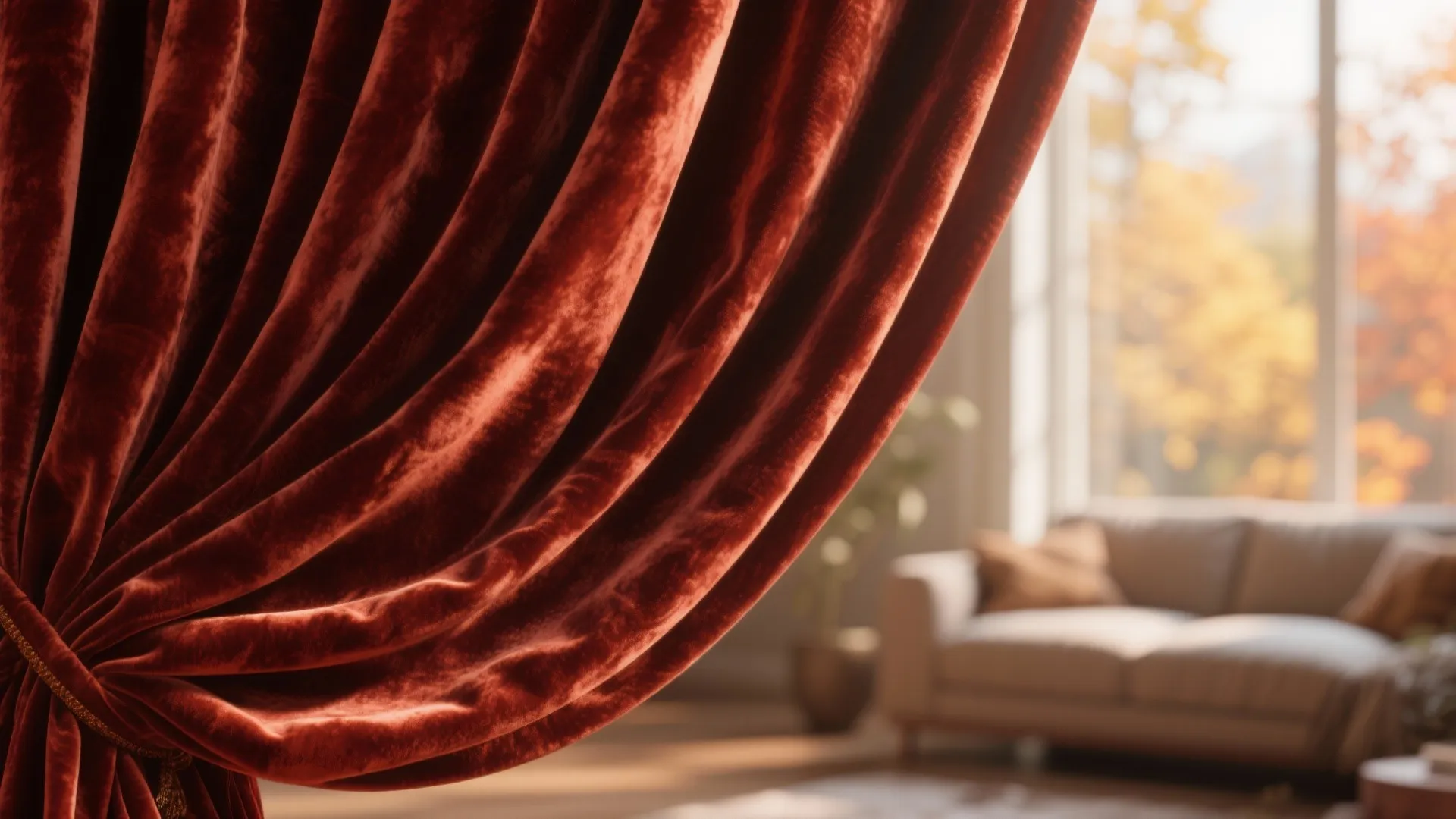 1. Rich Velvet Drapes